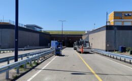 Kiltunnel - bouwlocatie bij ombouw noordbuis